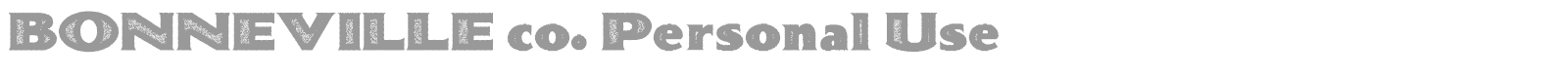 Bonneville Co. font preview